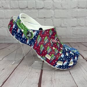 Crocs‎ Classic Vineyard Vines Holiday Clogs Kids Size J3 (208022-94S)